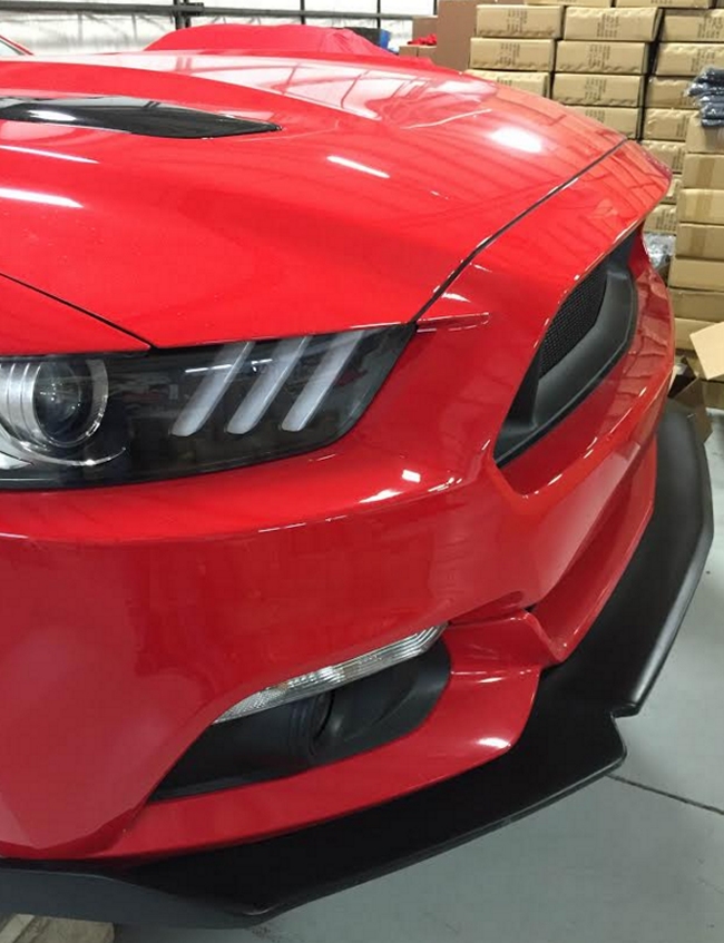 2015-2017 Ford Mustang Painted Stage 1 Front Splitter Spoiler