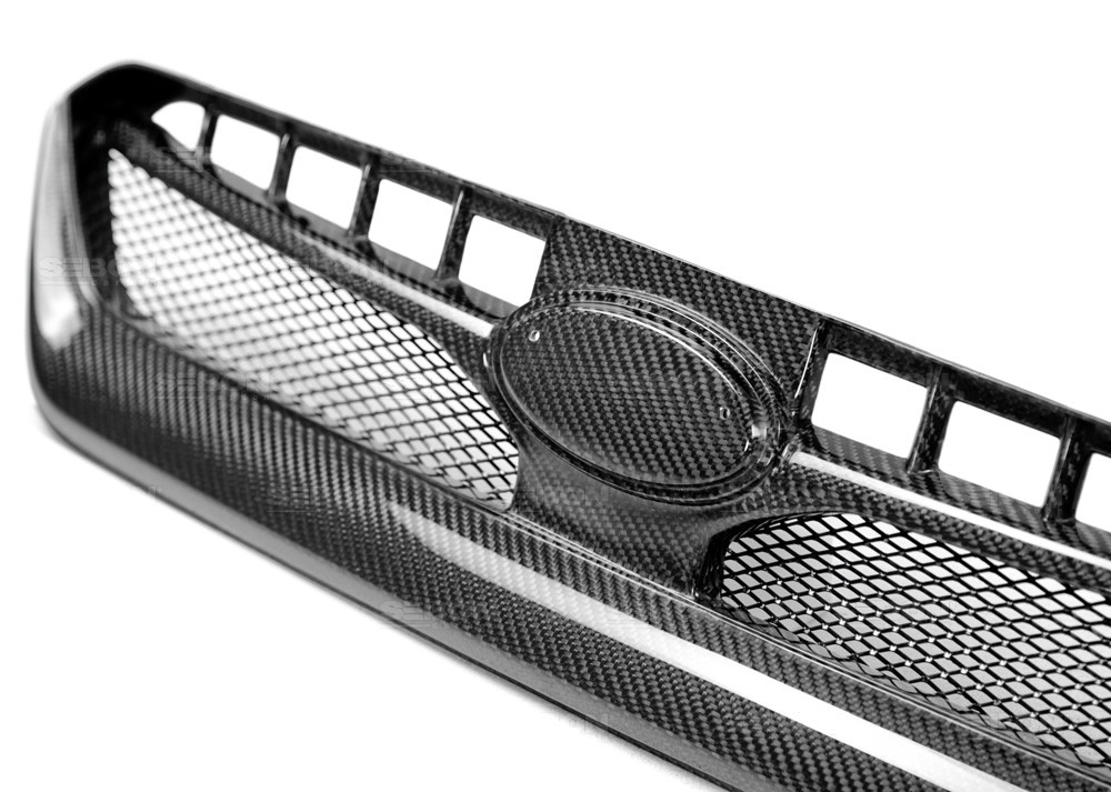 OEM-style carbon fiber front grille for 2015-up Subaru Impreza WRX/STi