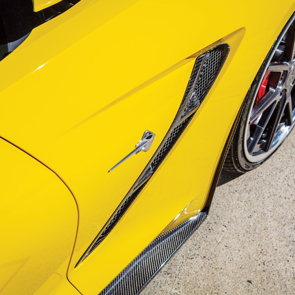 C7 Corvette Trufiber Carbon Fiber Front Fender Vents