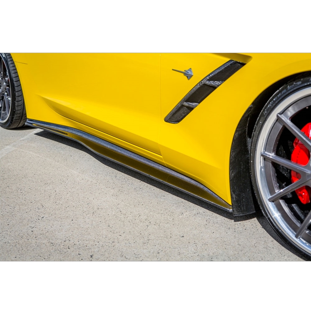 C7 Corvette Trufiber Carbon Fiber Side Skirts