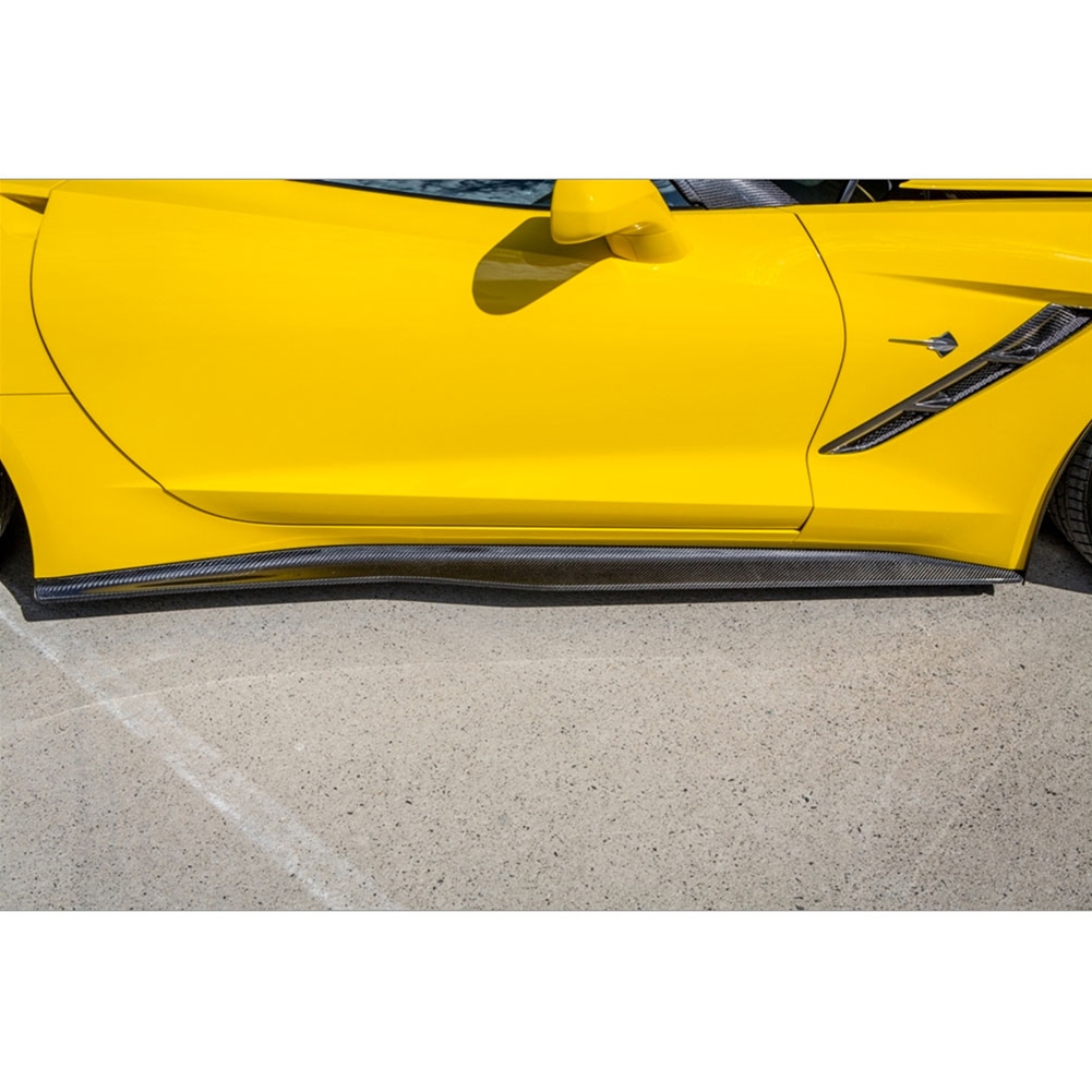 C7 Corvette Trufiber Carbon Fiber Side Skirts