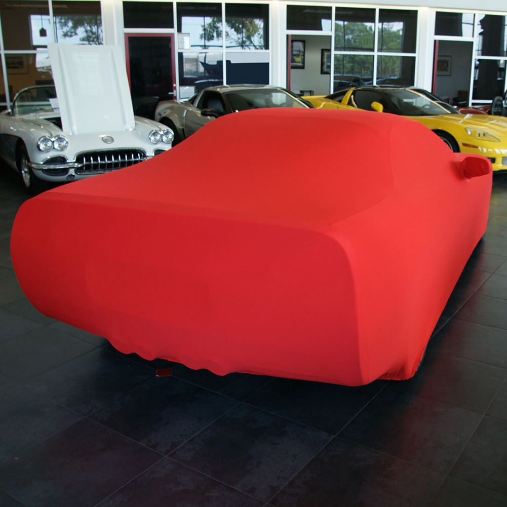 Corvette Ultraguard Stretch Satin Car Cover - Red - Indoor