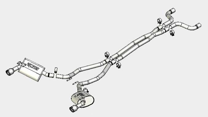 2010-2013 Camaro Exhaust, Camaro Exhaust system, Camaro Borla Exhaust