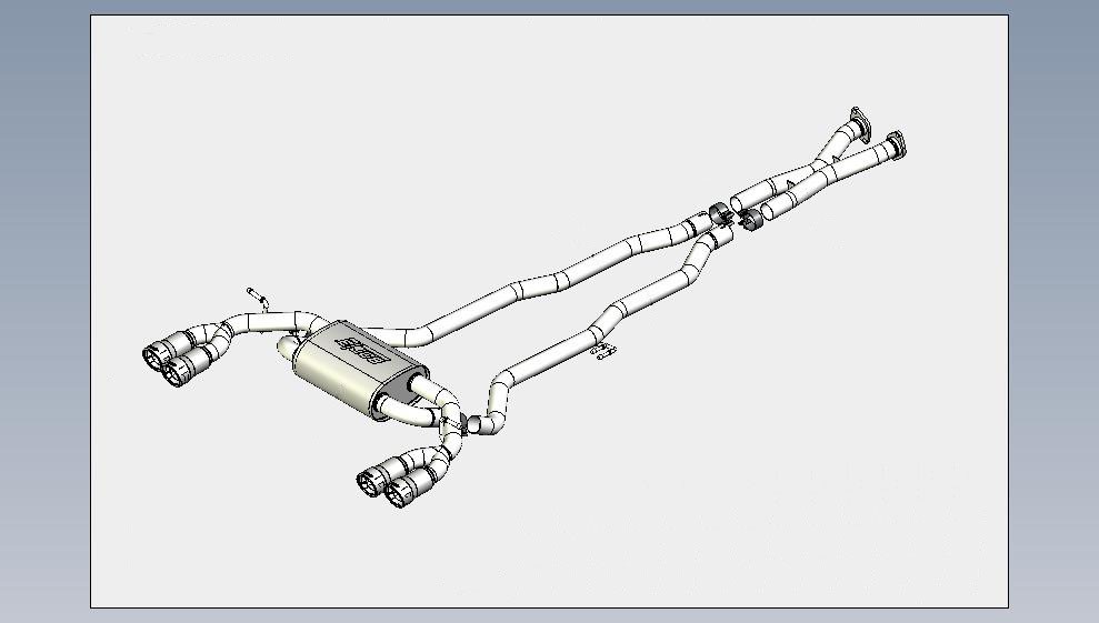 Borla 140345 Genesis Exhaust