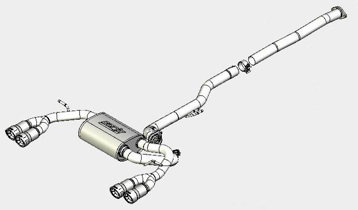 Hyundai Genesis Turbo Exhaust system by Borla