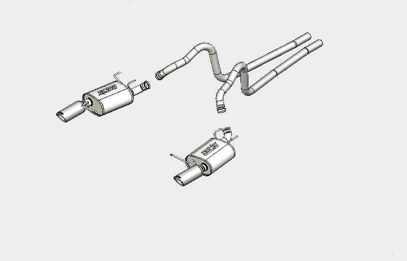 2011 Mustang V6 Borla 140375