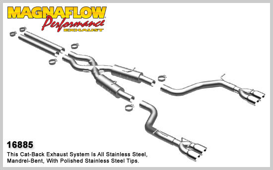 Challenger SRT-8 Hemi Competiton Performance Exhaust - MagnaFlow 16885