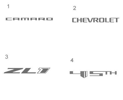 2010-2015 Camaro illuminated door sill plate options