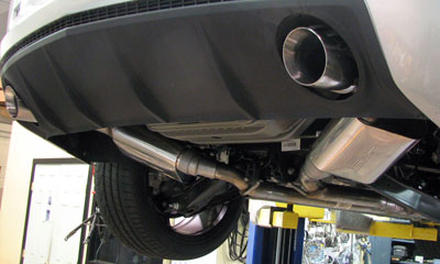Camaro Axle-Back Exhaust System Installed