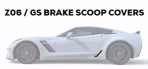 C7 Corvette Z06 and Grand Sport ACS Rocker Brake Intake Scoop Covers
