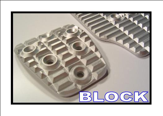 Block Machined Finish for the SRP Racing Pedals Set