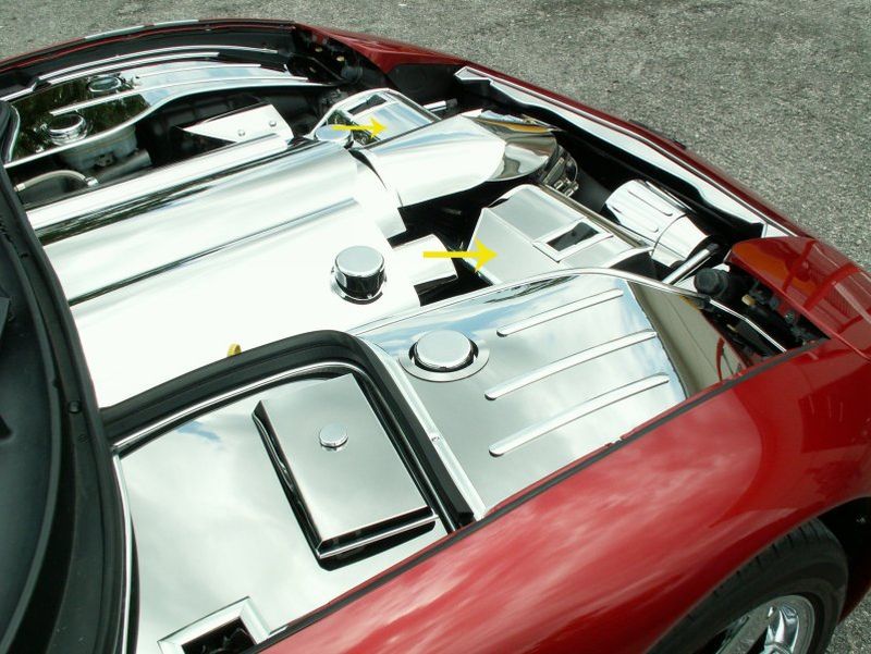 C5 Corvette Polished Stainless Steel Radiator Cover