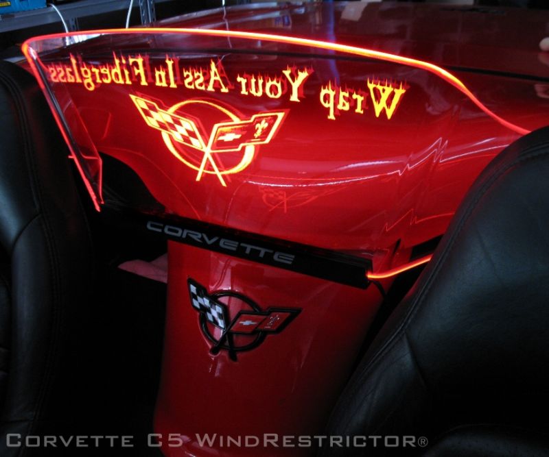 Corvette Custom Engraved Wind Restrictor