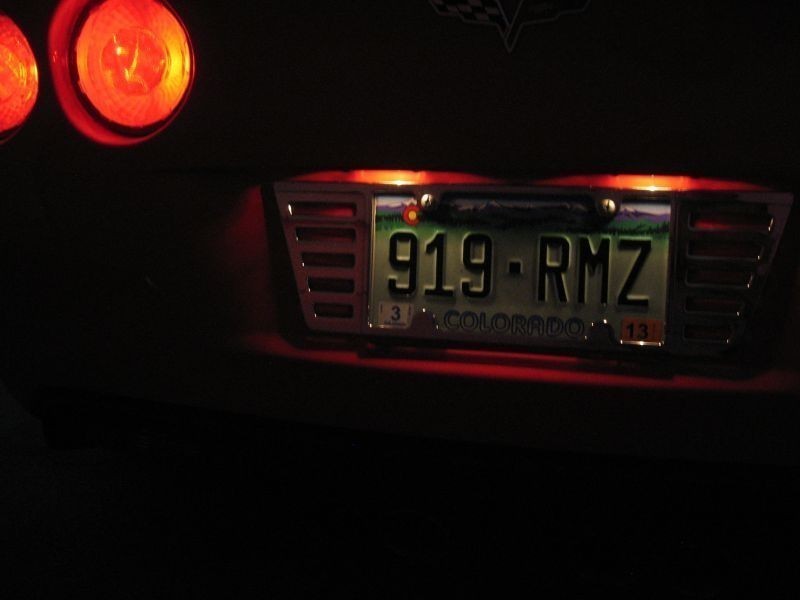C6 Corvette License Plate LED lights
