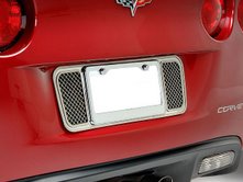 C6 Corvette  Laser Mesh Stainless Tag Plate