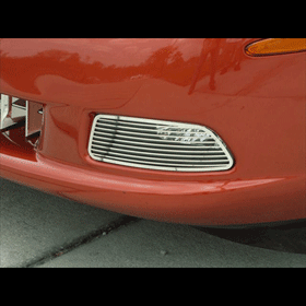 C6 Corvette 2-pc Stainless Driving Light Covers