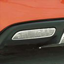 C6 Corvette 2-pc Stainless Back Up Light Covers