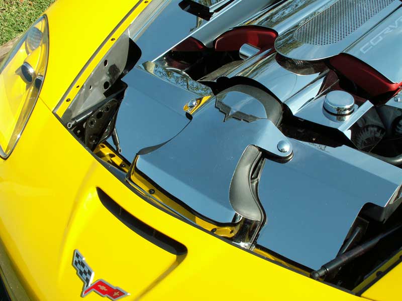 C6 Corvette  Stainless Steel Radiator Cover