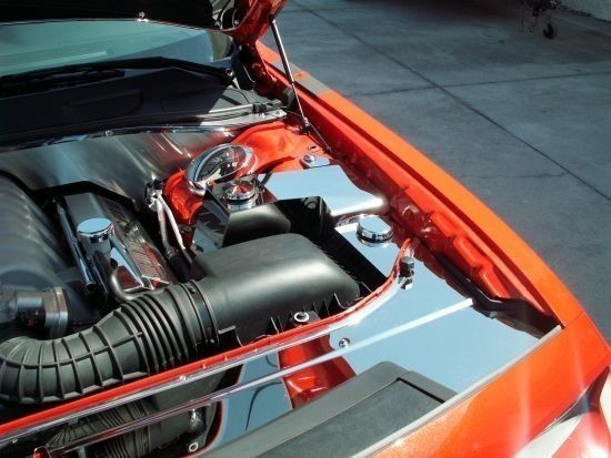 Stainless Steel Engine Dress-up for the Dodge Challenger