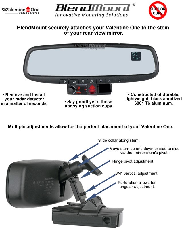 Challenger Radar Detector Mount