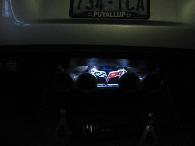 Corvette Exhaust Plate LED Lights