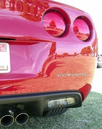 C6 Corvette Stainless Steel Bumper Inserts Letters