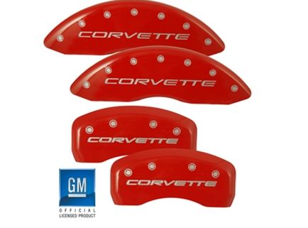 Red Coated Aluminum Caliper Covers