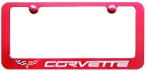 Corvette Color Matched License Plate Frame