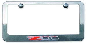 Z06 Painted License Plate Frame