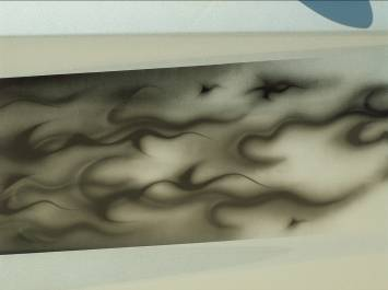 Airbrushed Flame Graphic for the C6 Corvette