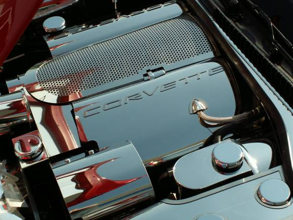 C5 Corvette Polished Stainless Fuel Rail Covers