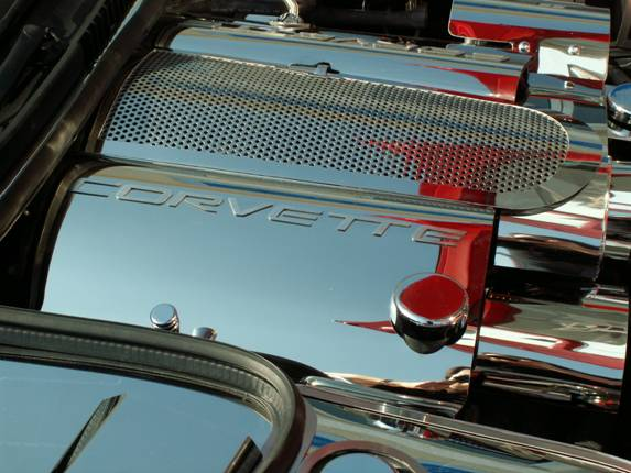 C5 Corvette Polished Stainless Fuel Rail Covers