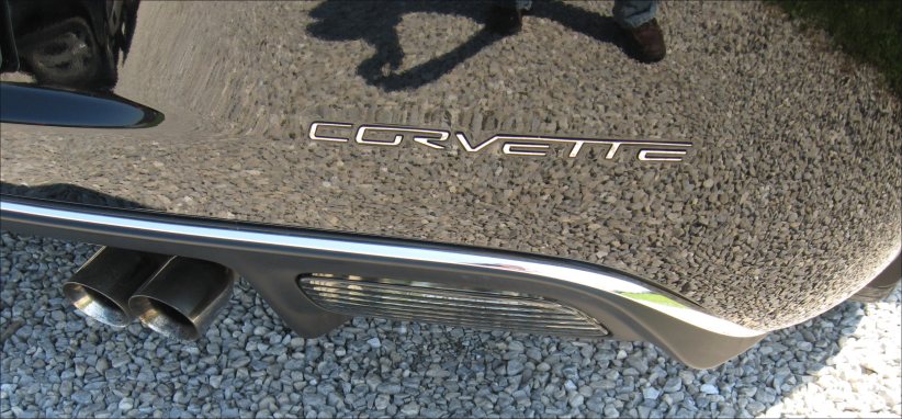C6 Corvette Rear Valance Chrome Trim