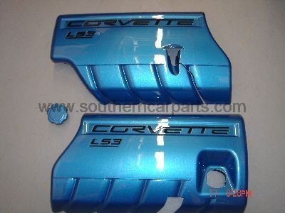 corvette painted fuel rail covers