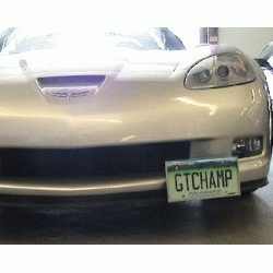 corvetteC6 z06 front license plate, corvette removable license plate, corvete z06 license plate