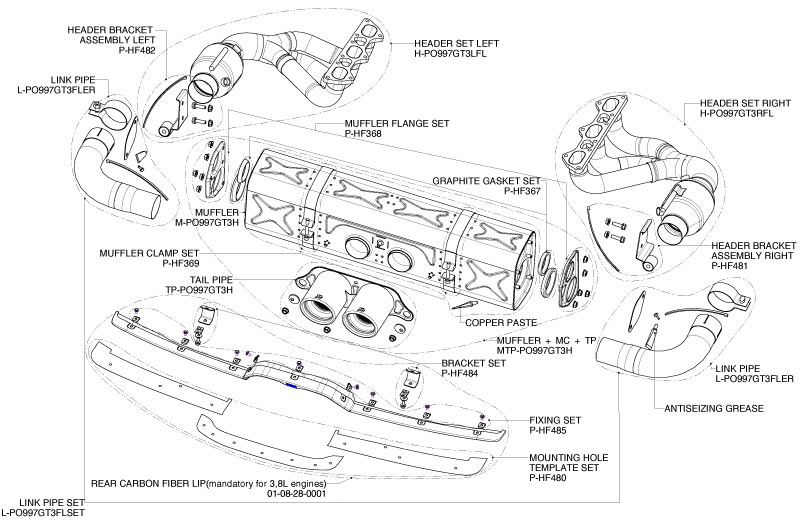 Titanium Evolution Race GT3 Exhaust