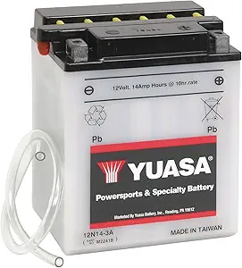Yuasa 12N14-3A Conventional 12V Battery (Acid Not Included)