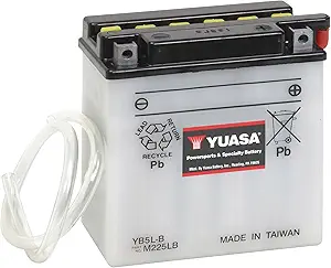 Yuasa YB5L-B Conventional 12V Battery - Acid Not Included