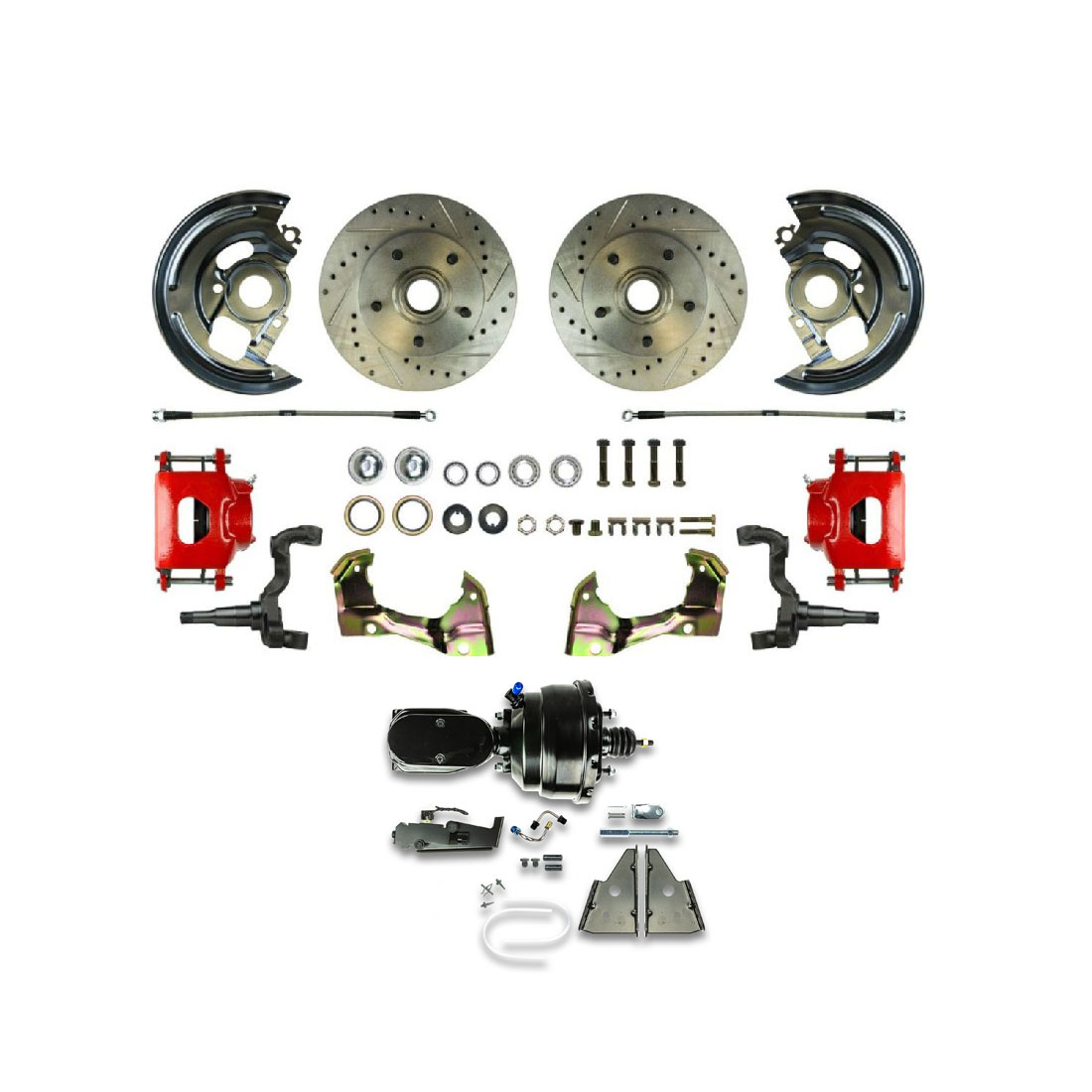 1967-1972 Chevelle/GM A-Body The Right Stuff Power 8" Booster Front Disc Brake Conversion Kit