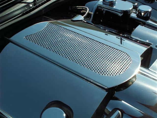 C6 Corvette Polished Stainless Perforated Plenum Cover