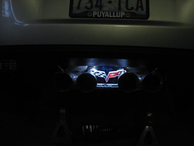 C6 Corvette Exhaust Plate LED Lighting