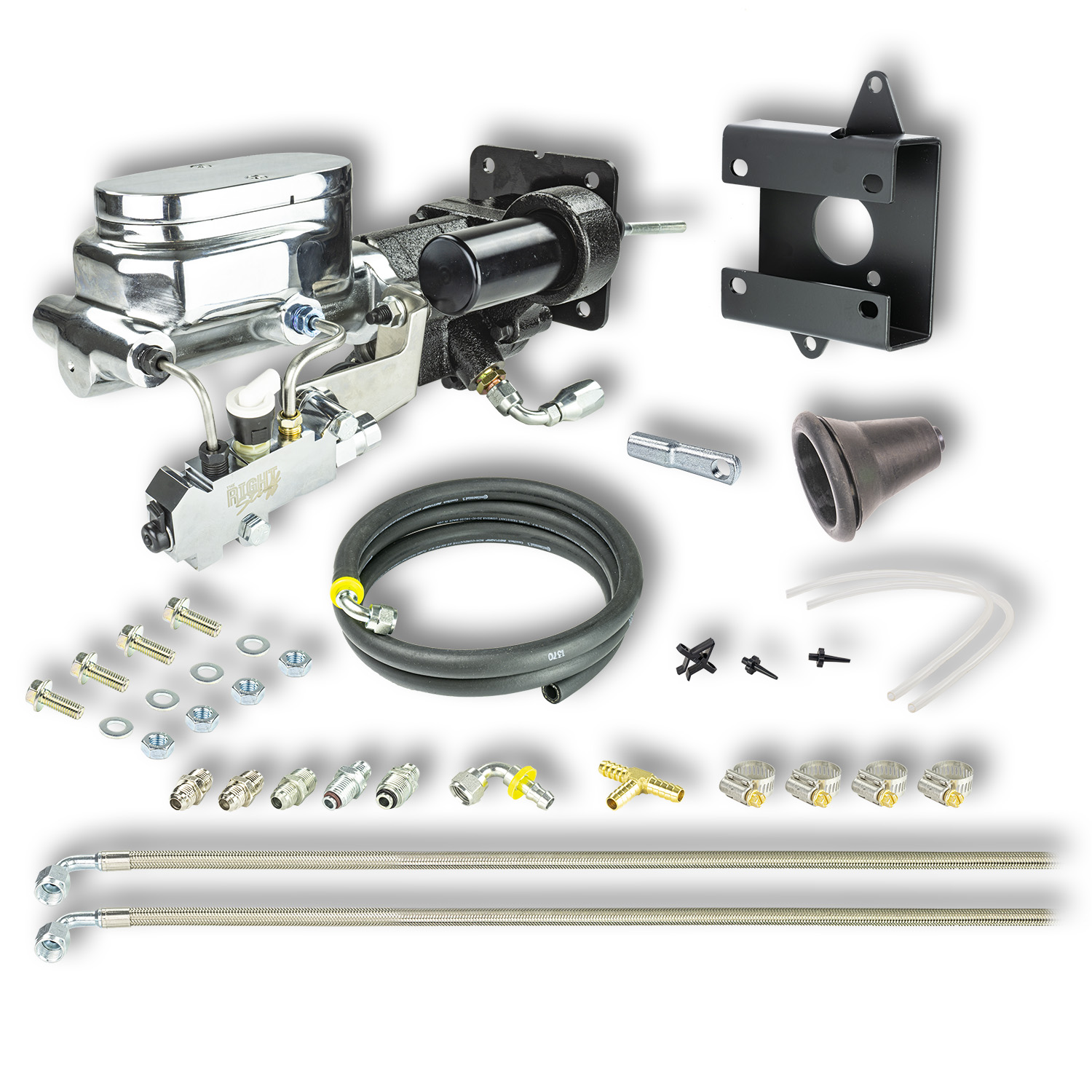 1960-1962 GM GMC C/K Truck Chrome Hydro Boost Assembly Kit Disc Drum