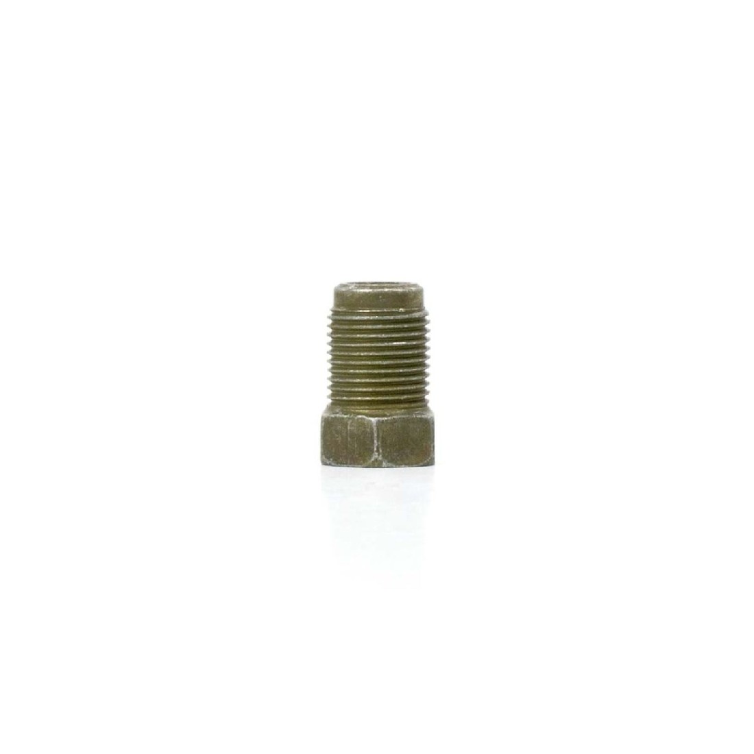 1/4" Bubble Flare Tube with 12x1 Thread and 7/16" Hex Metric Olive Fitting by The Right Stuff