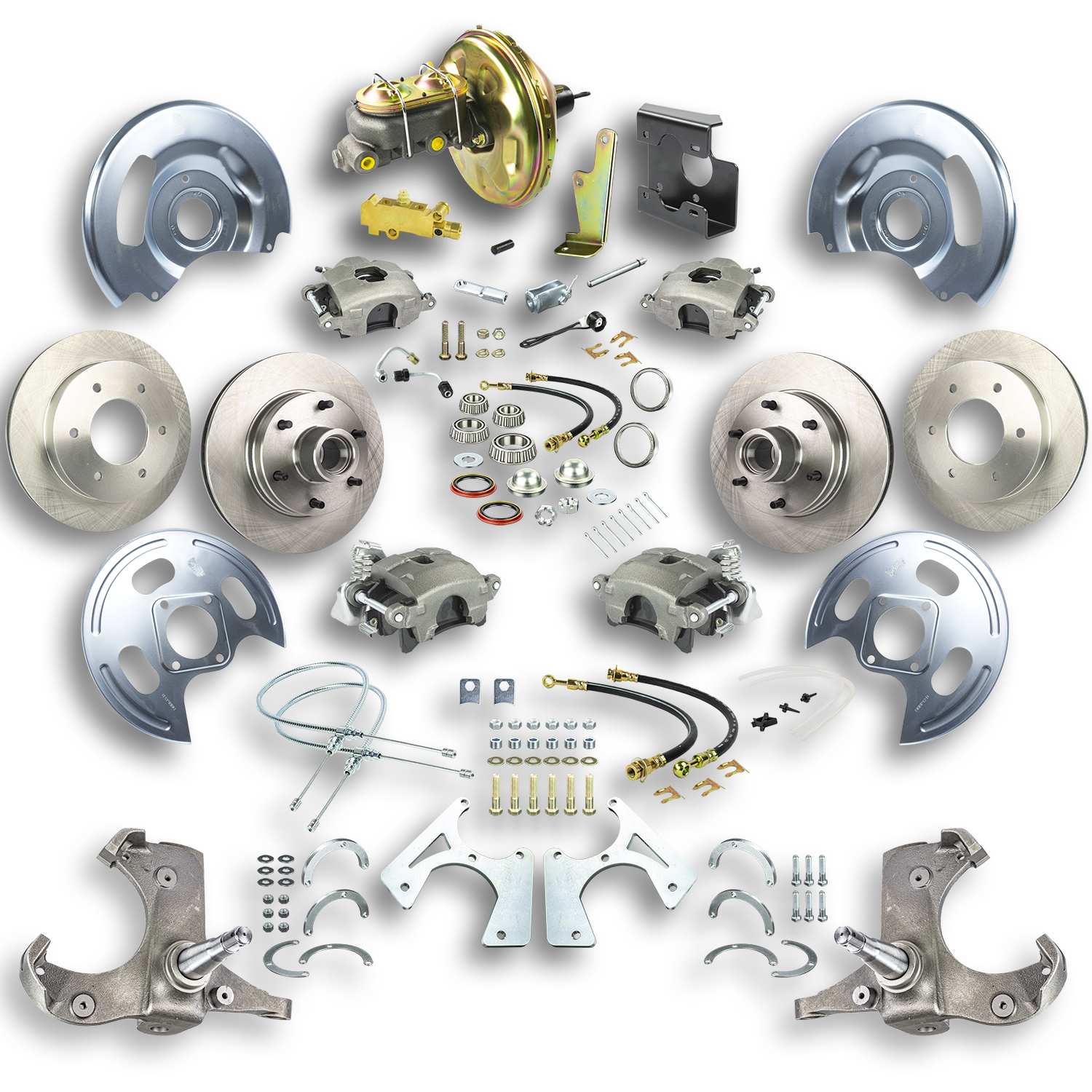 1967-1970 Chevrolet & GMC Brake Conversion Kit by The Right Stuff - Power 4-Wheel Disc Brake Upgr...