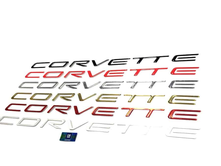 C5 Corvette Front Bumper Domed Lettering Letters Package