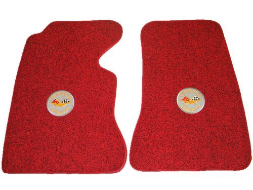 1955 C1 Corvette Floor Mats with Logos Embroidered