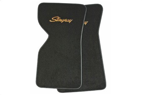 1971 C3 Floor Mats with Logo Embroidered