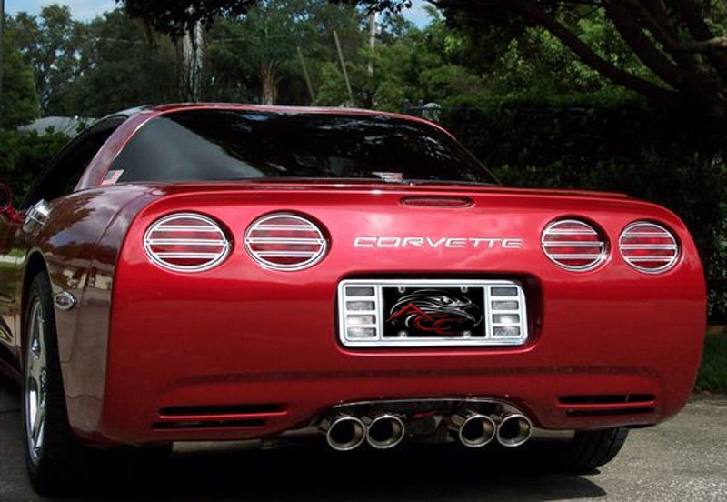 1997-2004 C5 Corvette Slotted Style Taillight Bezels Package