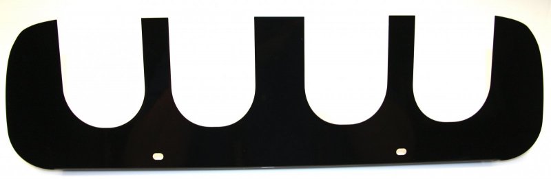 c7 Corvette stingray black exhaust filler panel plate