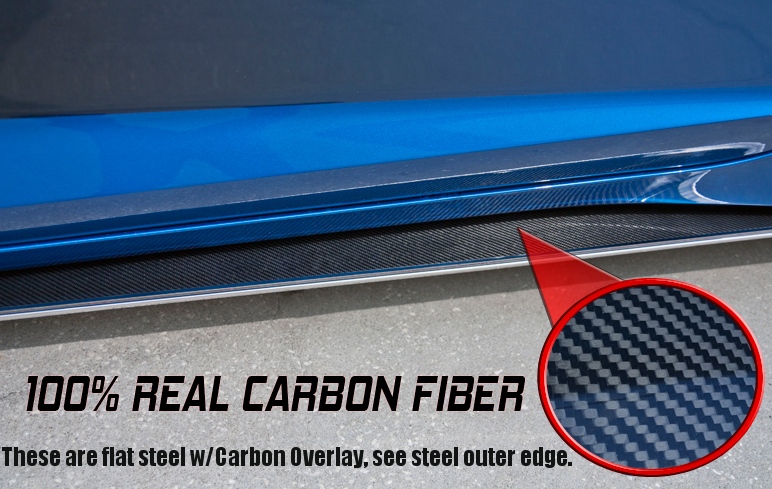 C7 Corvette Stingray Carbon Fiber Side Skirts